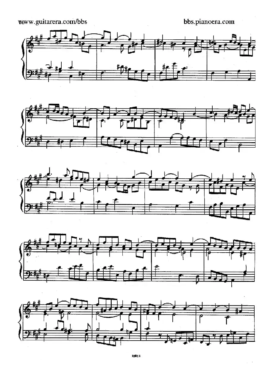 Suite No.6 in f-sharp Minor HWV 431（升f小调第六组曲）
