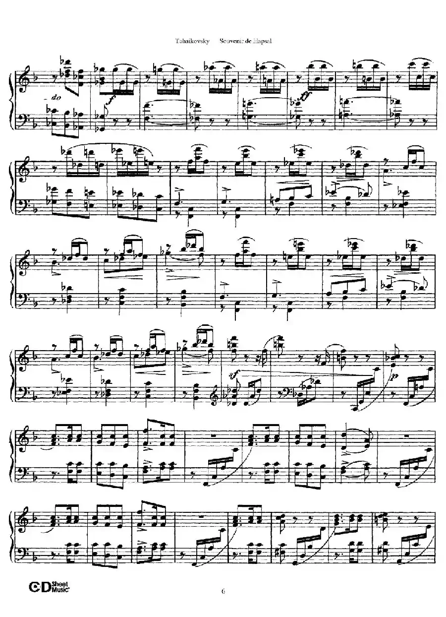 Souvenir de Hapsal Op.2（哈普萨的回忆·2）
