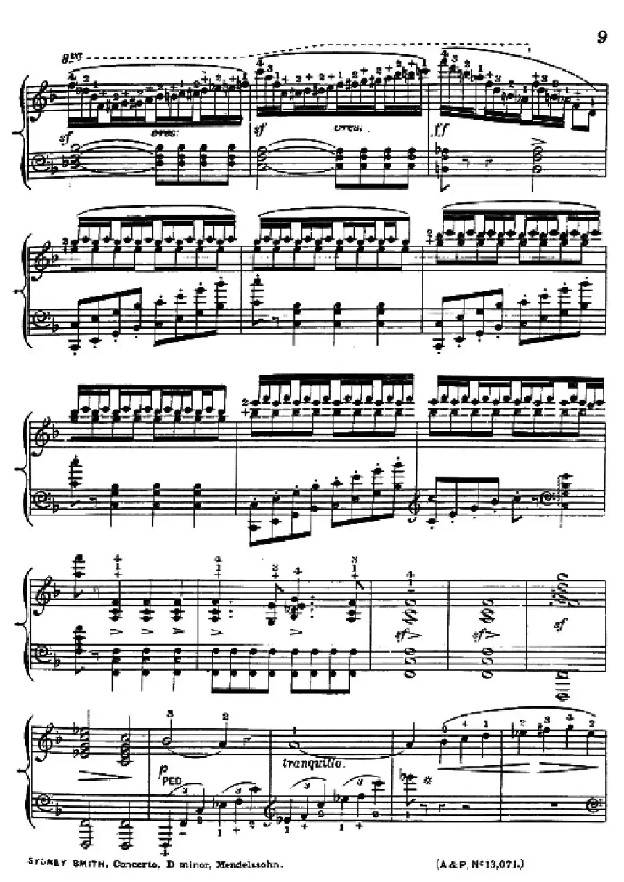 d小调第二钢琴协奏曲（钢琴独奏版）