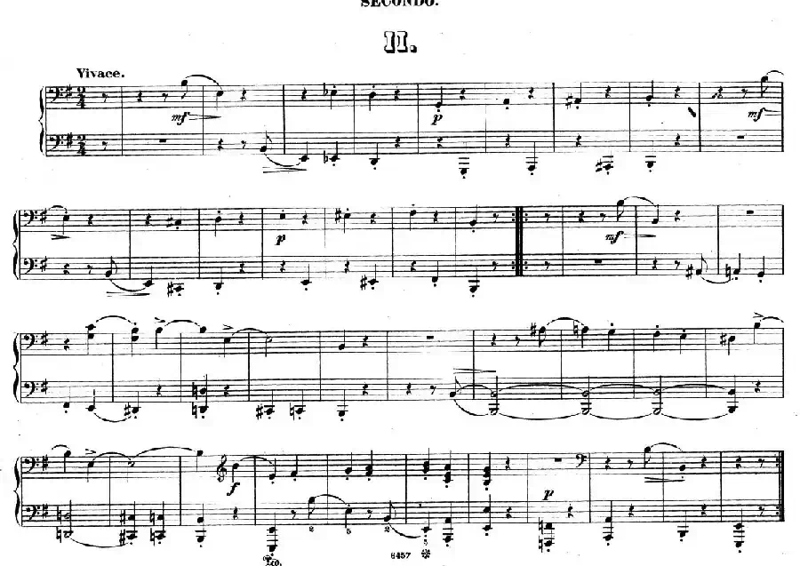 Zwolf Original-Compositionen fur Pianoforte zu 4 Handen Op.57（12首四手联弹小品·2）