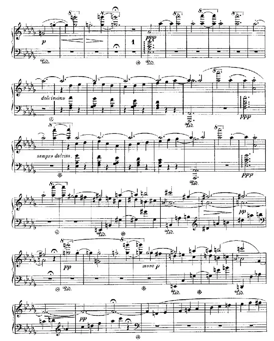 4 Valses Caprice（4首随想圆舞曲）（Op.59 No. 3 in G-flat ​）