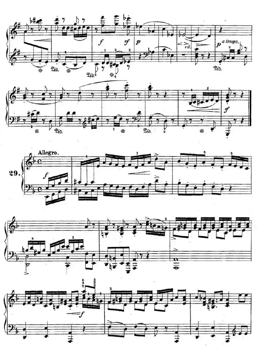 36 Etudes Rhythmiques et Melodiques Op.105（36首节奏与旋律练习曲 26—30）