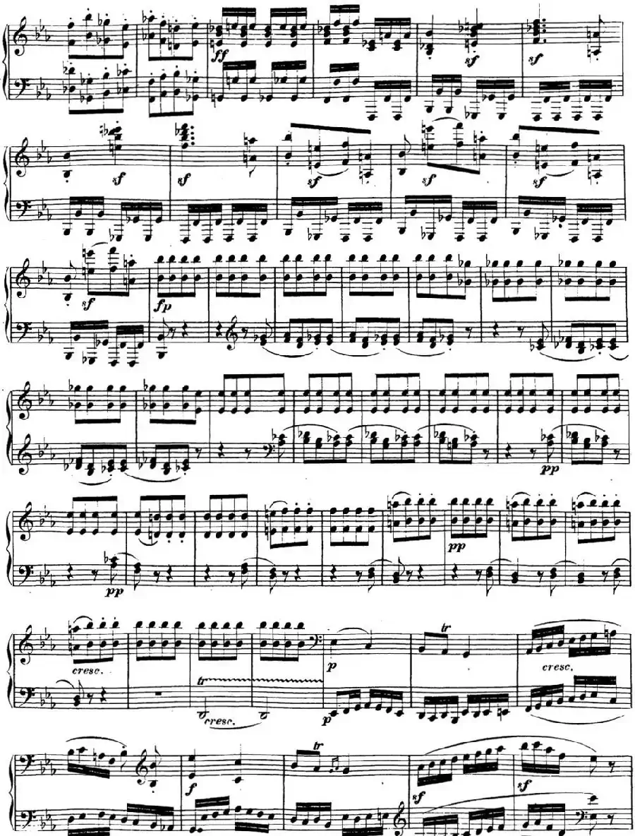 贝多芬钢琴奏鸣曲13 幻想奏鸣曲 降E大调 Op.27 No.1 E-flat major