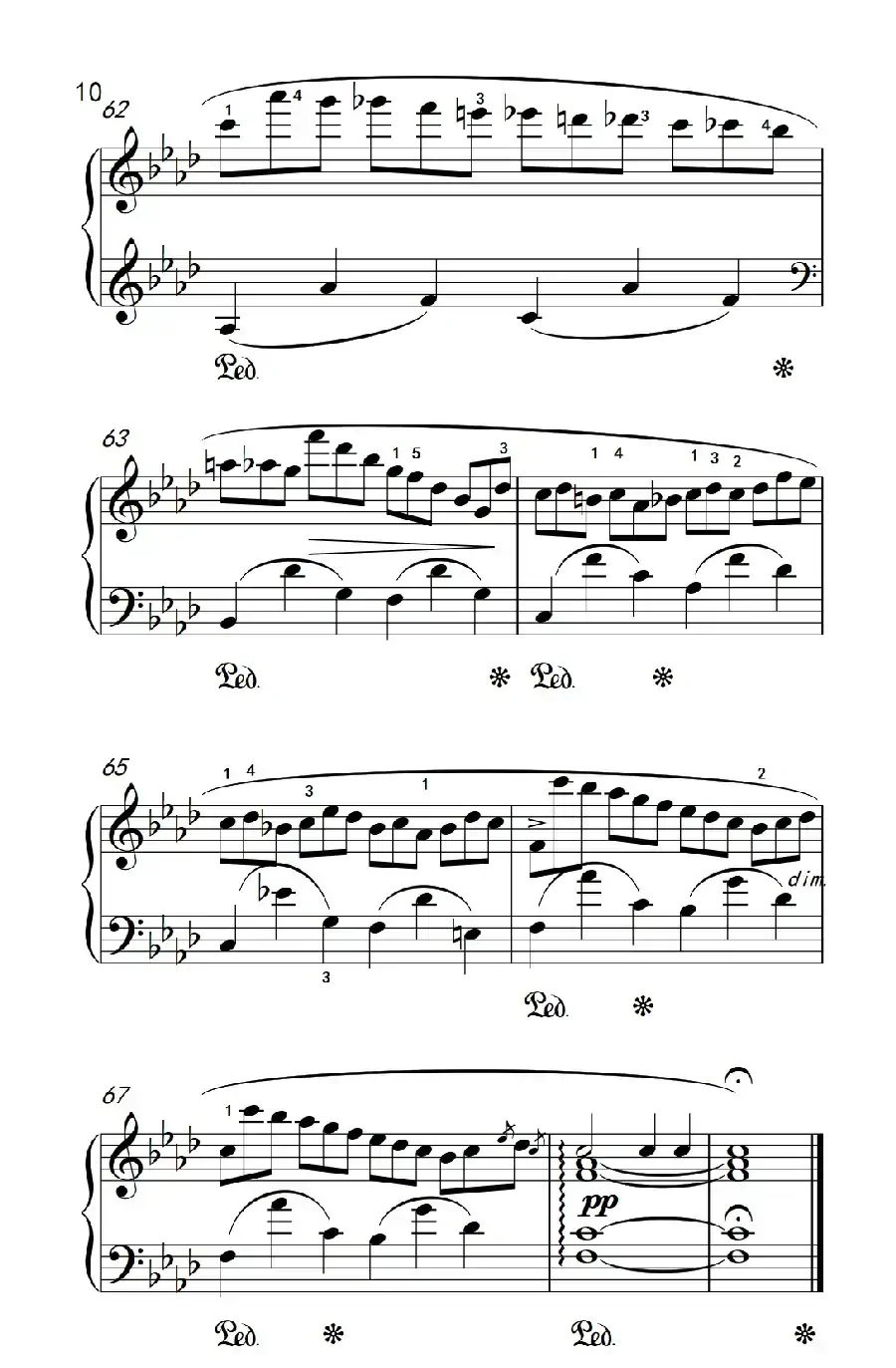 第九级1.练习曲 Op.25 No.2（中央音乐学院 钢琴（业余）考级教程 7-9级）