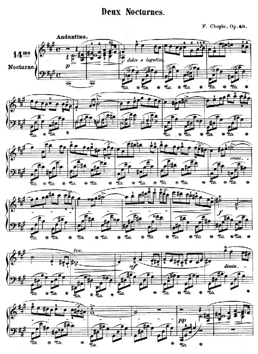 Deux Nocturnes Op.48（2首夜曲·2）