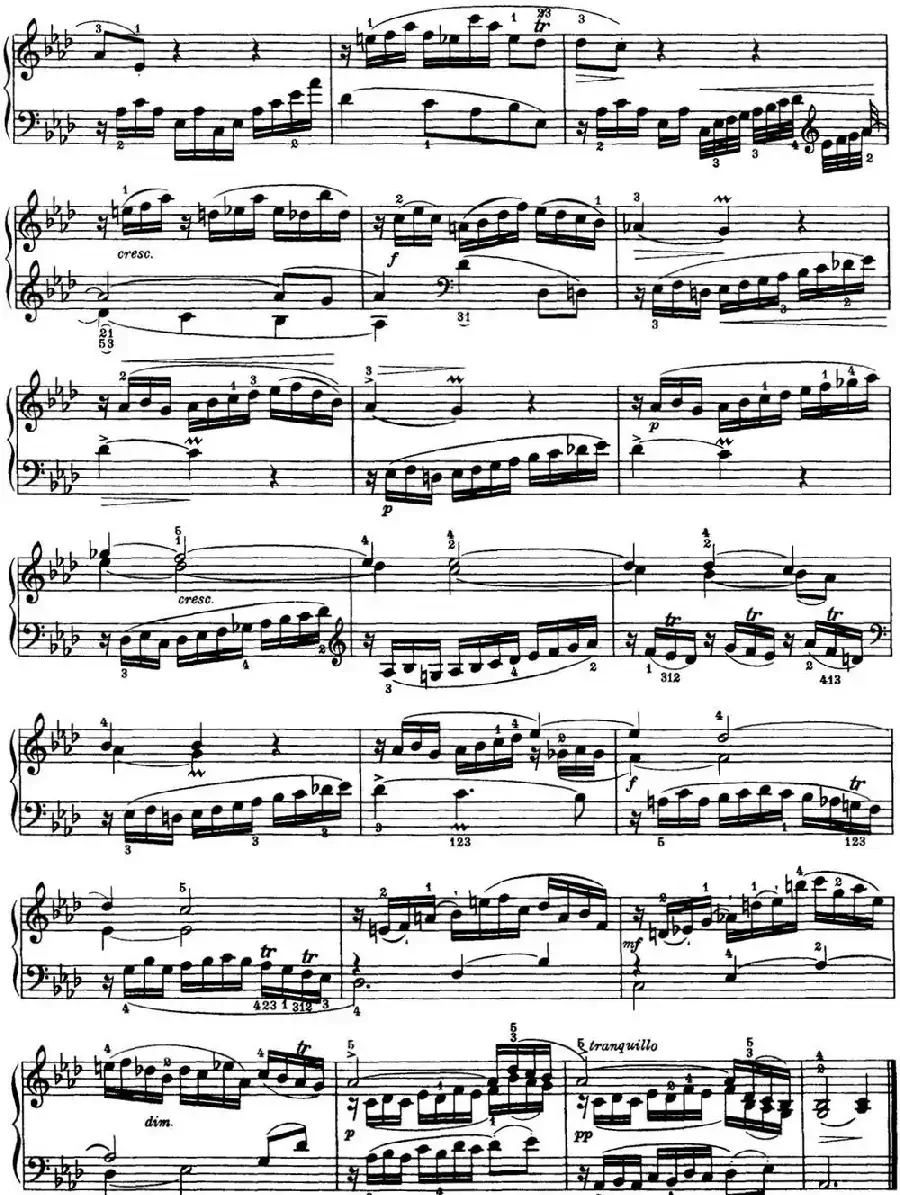 海顿 钢琴奏鸣曲 Hob XVI 45 Divertimento Eb major