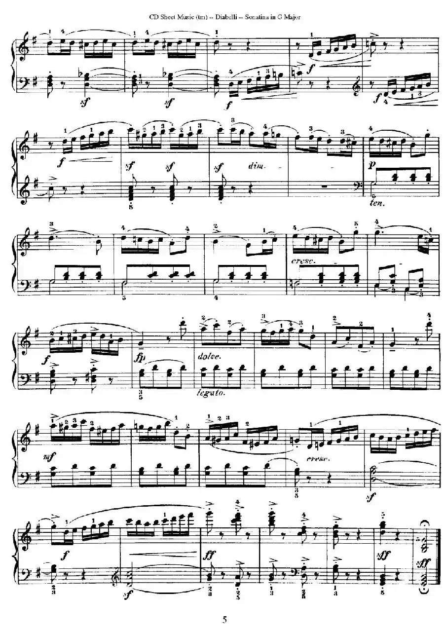 4 Piano Sonatinas（4首钢琴小奏鸣曲）（Op.151 No.1）