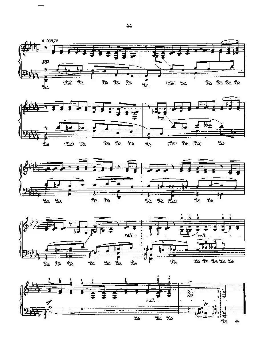 53首以肖邦练习曲为素材而作的练习曲（No.45A）