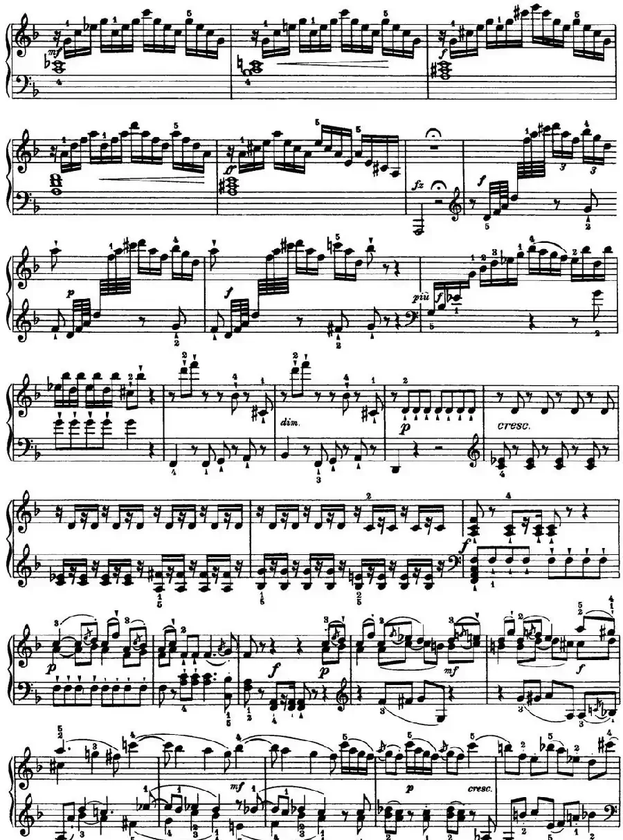 海顿 钢琴奏鸣曲 Hob XVI 29 in F major