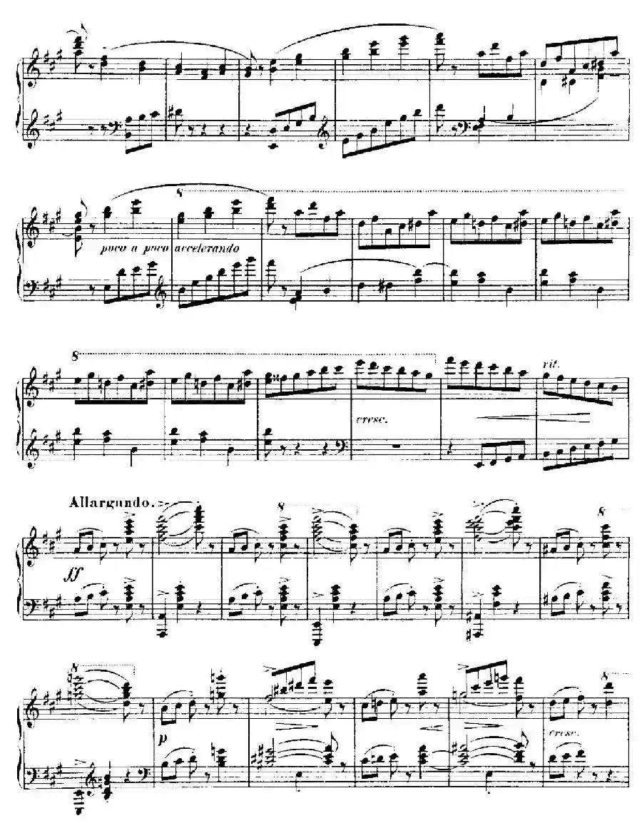 4 Valses Caprice（4首随想圆舞曲）（No. 1 in A）