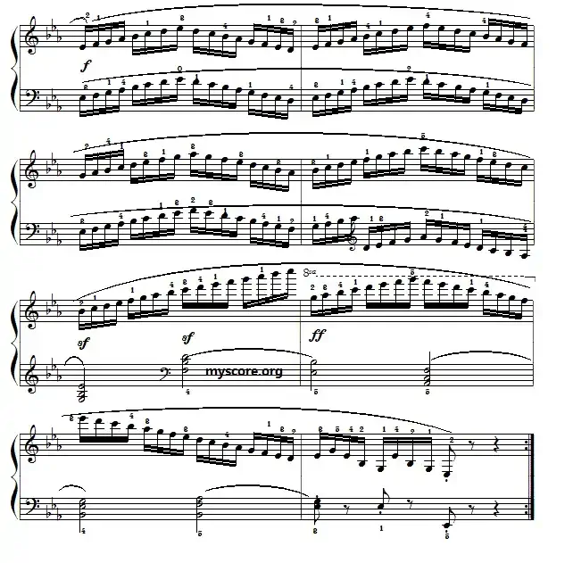 车尔尼（Czerny）849第18首曲谱及练习指导