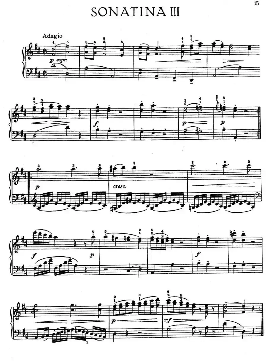 6 Viennese Sonatinas K.439b（6首维也纳小奏鸣曲·Ⅲ）