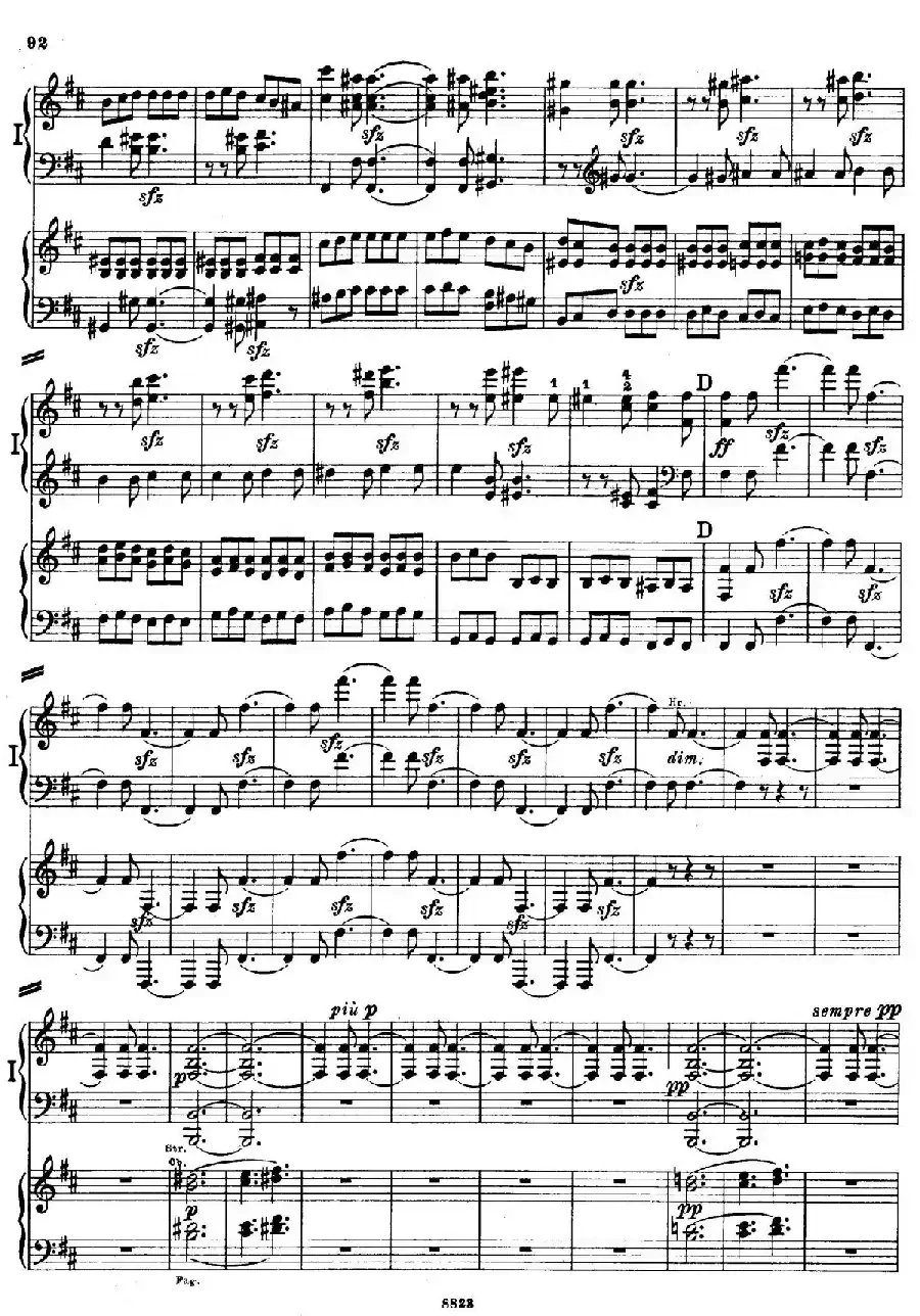 d小调第九交响曲 Op.125（双钢琴P83——92）