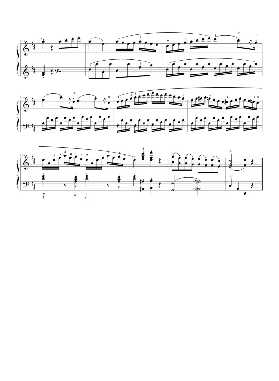 D大调奏鸣曲K.311第一乐章