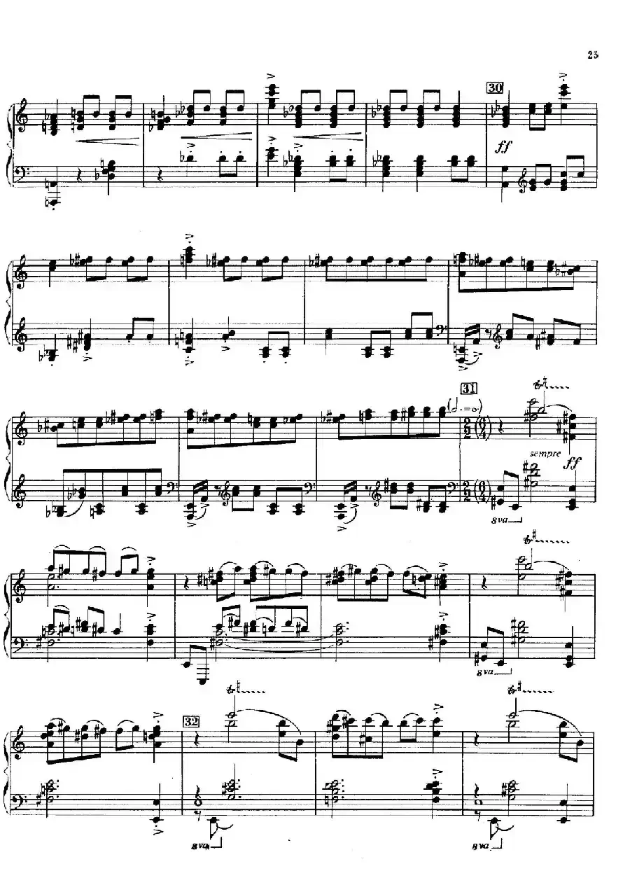 火鸟组曲 Firebird Suite（拉夫林改编钢琴独奏版）