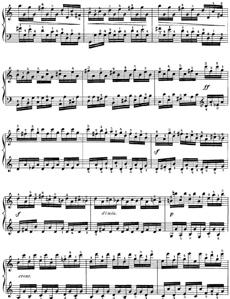 40首车尔尼Op.299钢琴快速练习曲（NO.20）