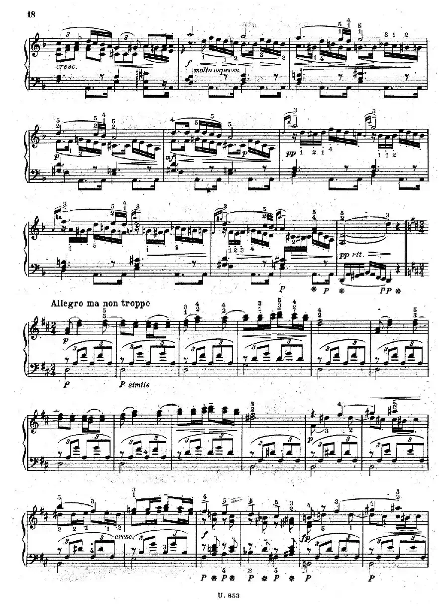 Six Piano Pieces Op.7（6首钢琴小品·Ⅴ）