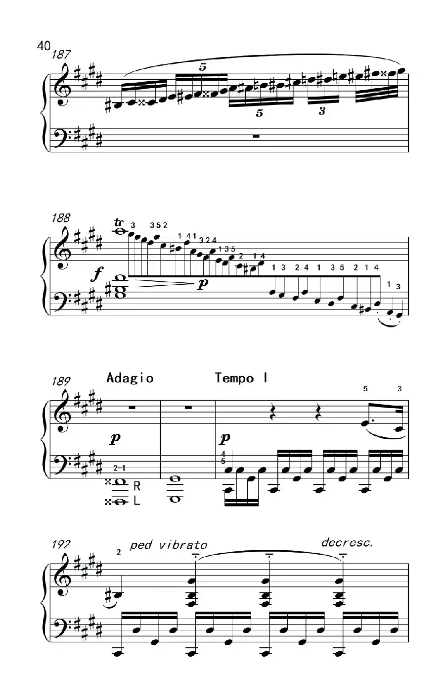 第十四号钢琴奏鸣曲（月光） 激动的急板