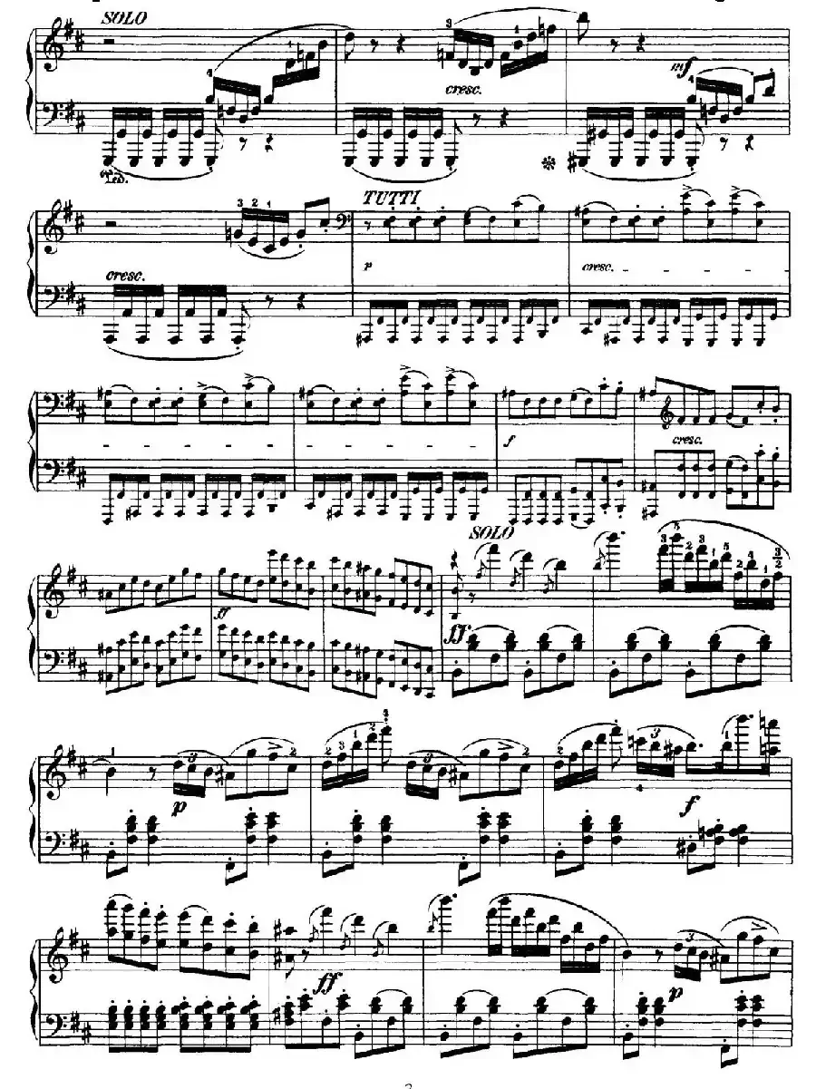Capriccio Brillante in B Major Op.22（B大调华丽随想曲·钢琴独奏）