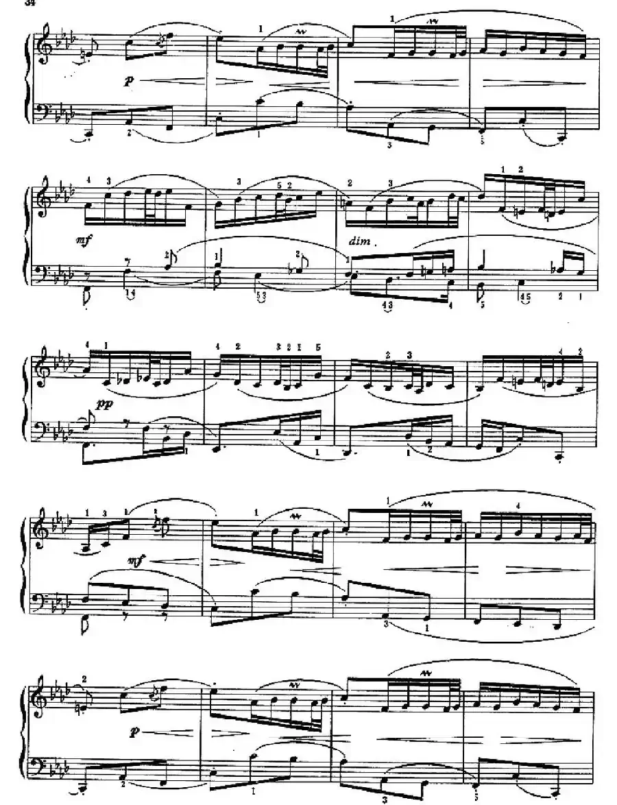 序曲（练习多声部的弹奏及波音的运用）