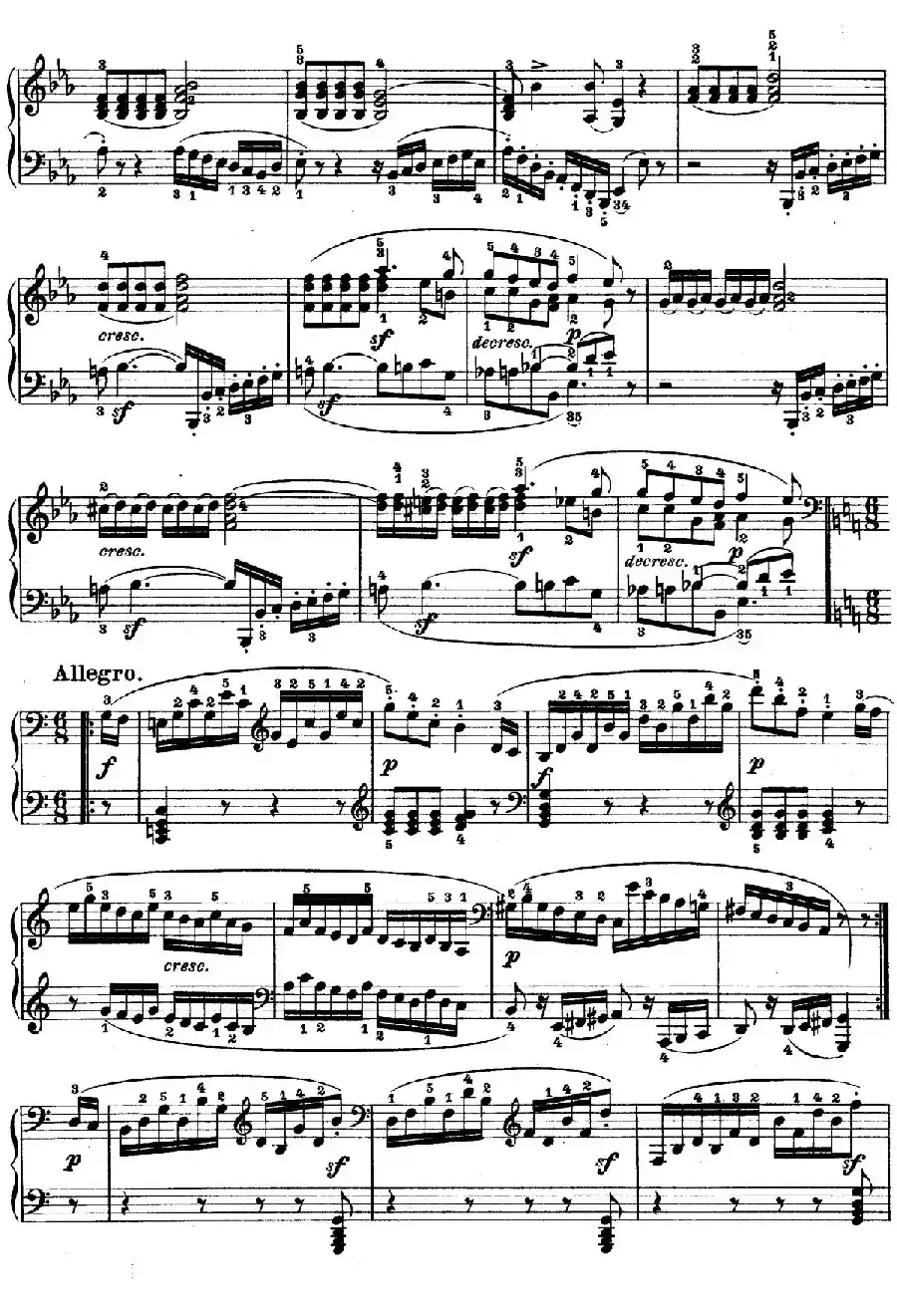 Piano Sonata in Es-dur Op. 27-1（降E大调第十三钢琴奏鸣曲）