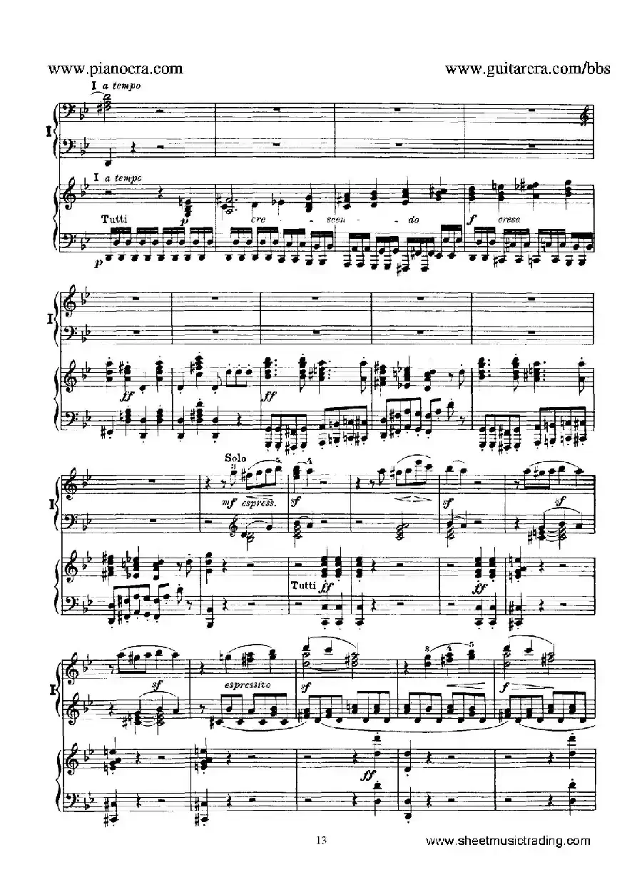 Piano Concerto No.1 in g Minor Op.25（g小调第一钢琴协奏曲·双钢琴）