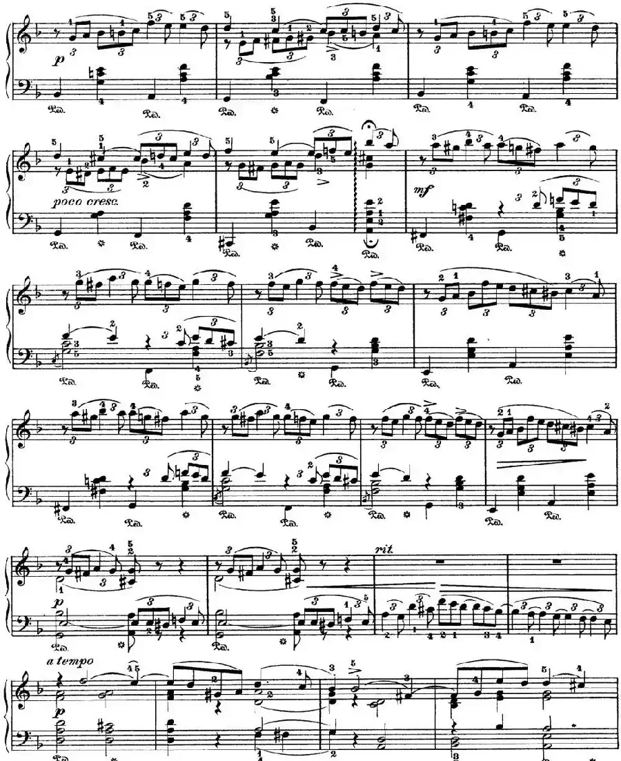 柴可夫斯基 四季 10月 秋之歌 d小调 Autumn Song D minor