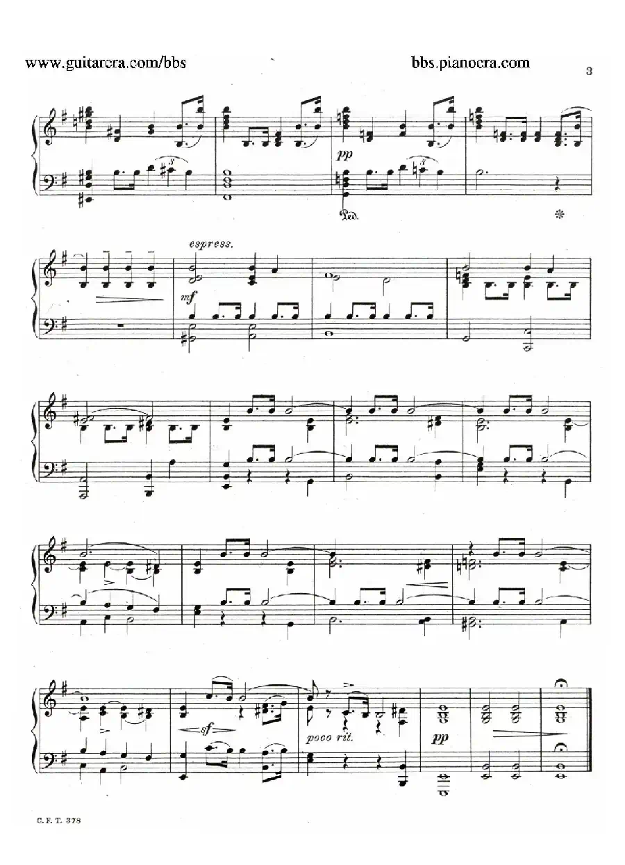 Eight Preludes Op.30（8首前奏曲 4. e小调）