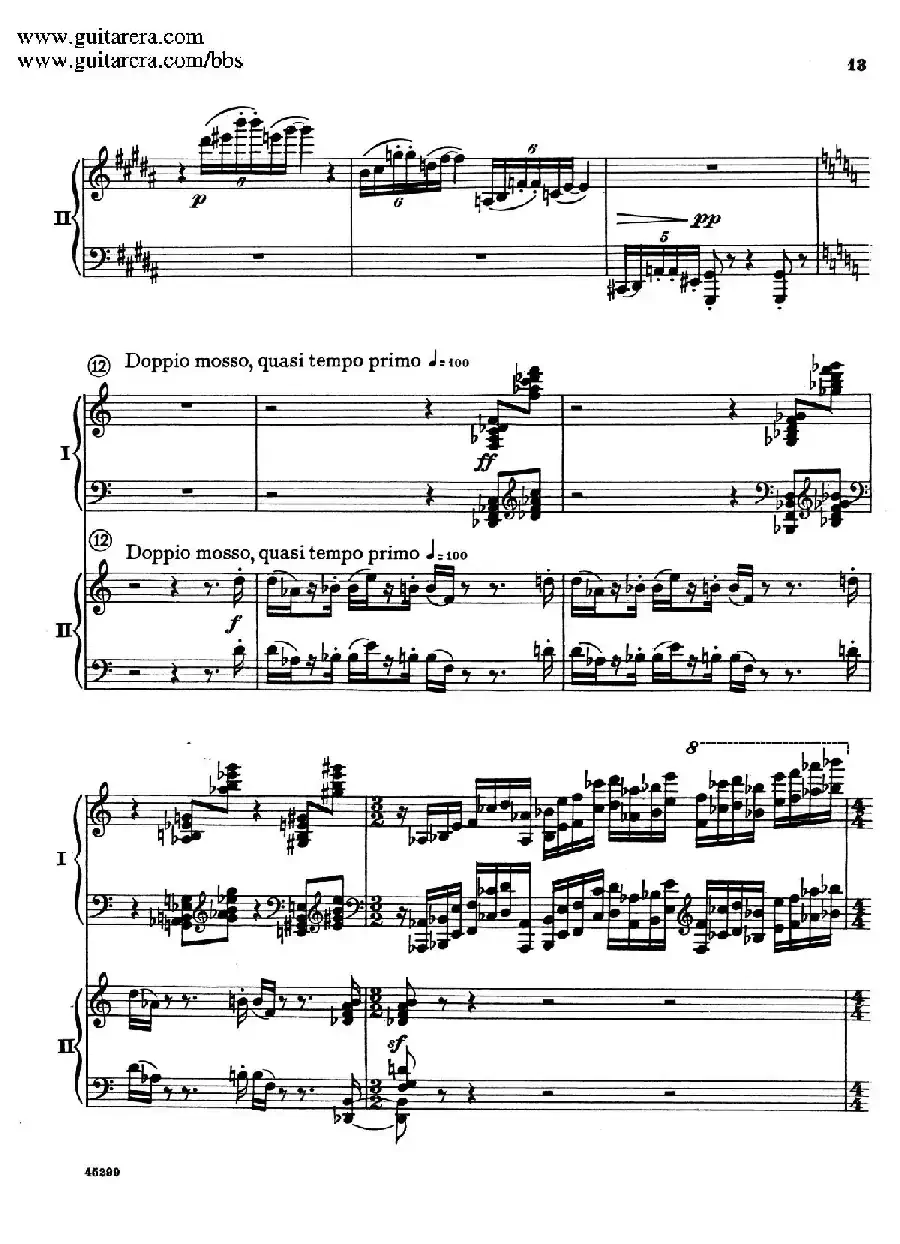 Piano Concerto Op.38（钢琴协奏曲·双钢琴·第一乐章）