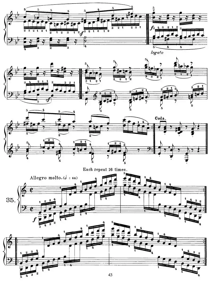 Czerny - 40 Daily Exerci Op.337（31—35）（40首日常训练曲）