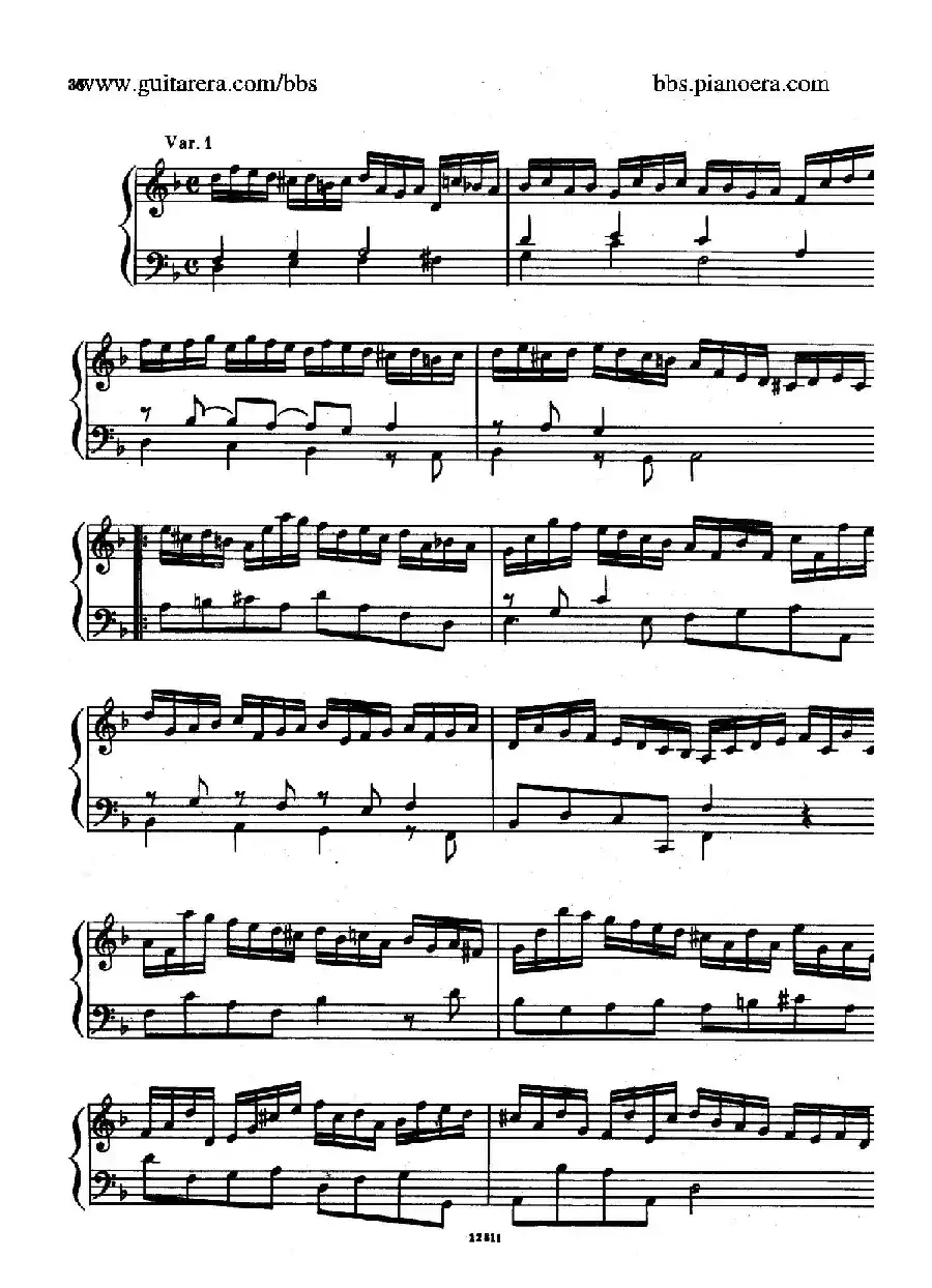 Suite No.3 in d Minor HWV 428（d小调第三组曲）