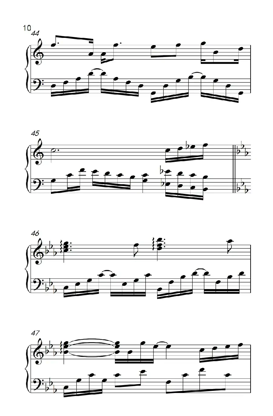 被风吹过的夏天(《弹吧音教》制谱版)