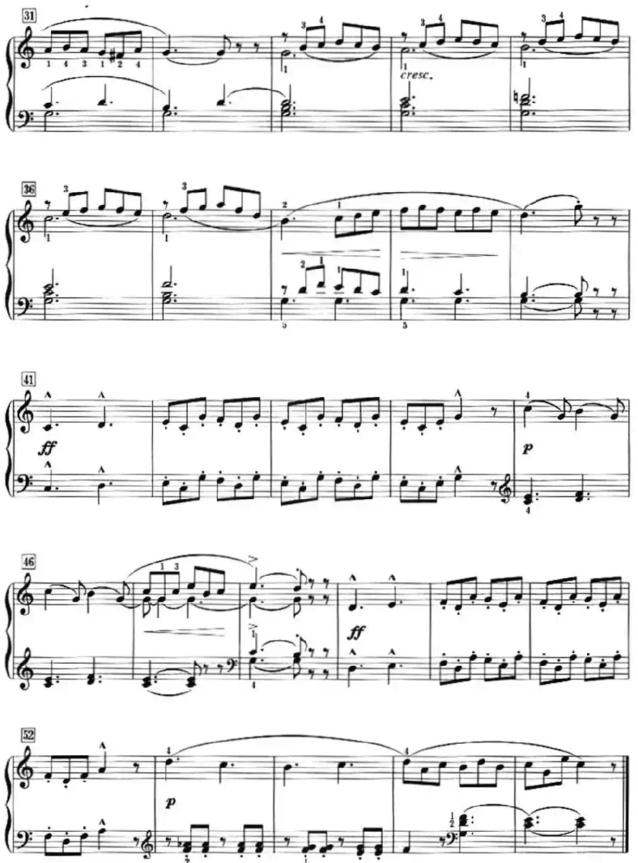 50首莱蒙钢琴练习曲 作品37（NO.9）