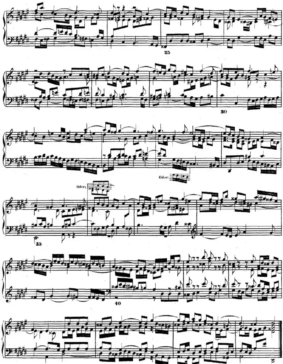 巴赫《平均律钢琴曲集·第二卷》之赋格曲（NO.8）