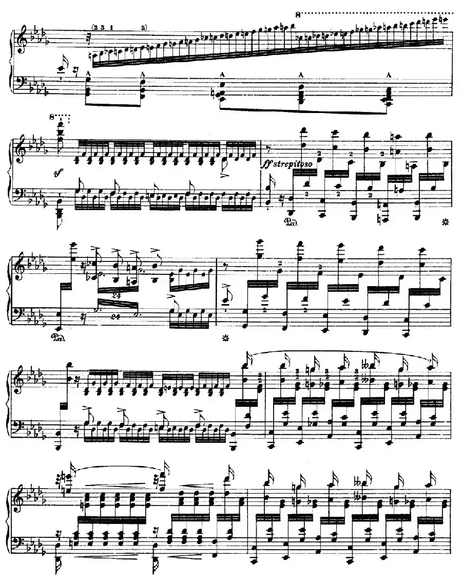 12 Etudes d'execution Transcendante S.139（12首超技练习曲·12）