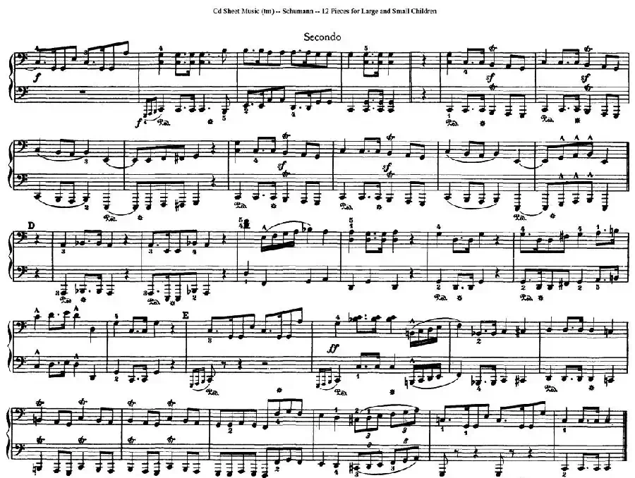 12首为孩子们而作的四手联弹曲 Op.85（四手联弹）（7）