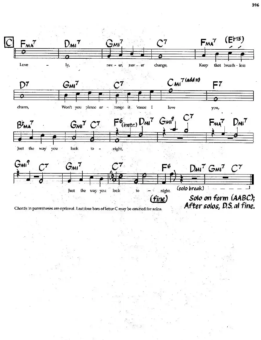 The Way You Look Tonight（爵士钢琴曲）