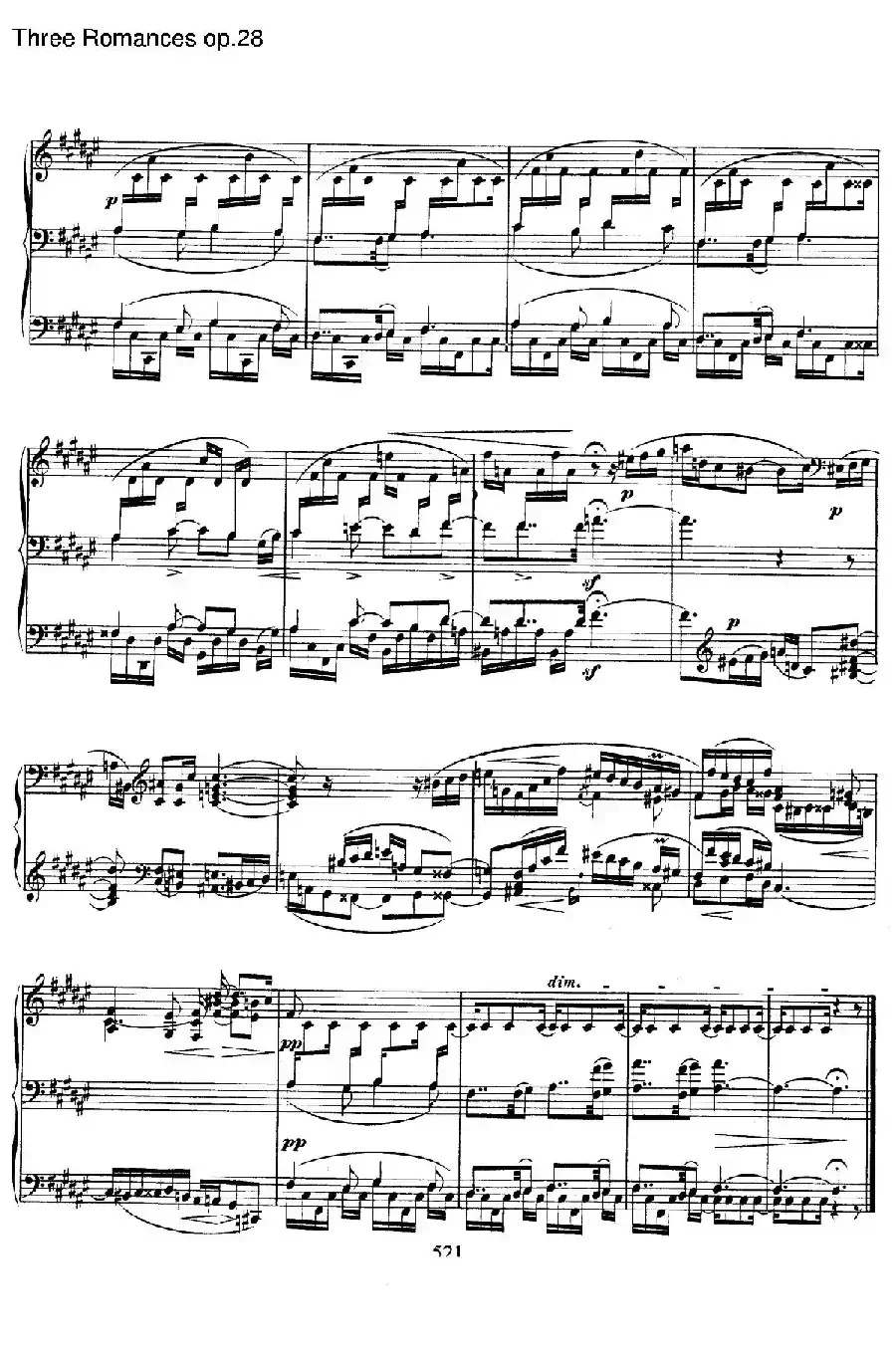 3 Romances Op.28（3首浪漫曲·Ⅱ）