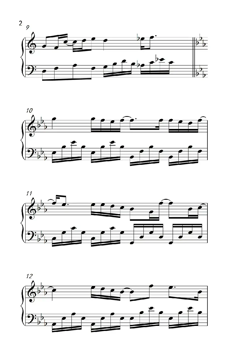 被风吹过的夏天(《弹吧音教》制谱版)