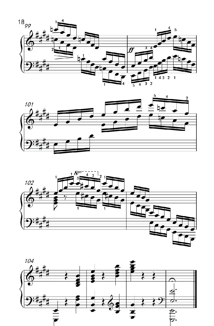 莫什科夫斯基 钢琴练习曲（第一首）