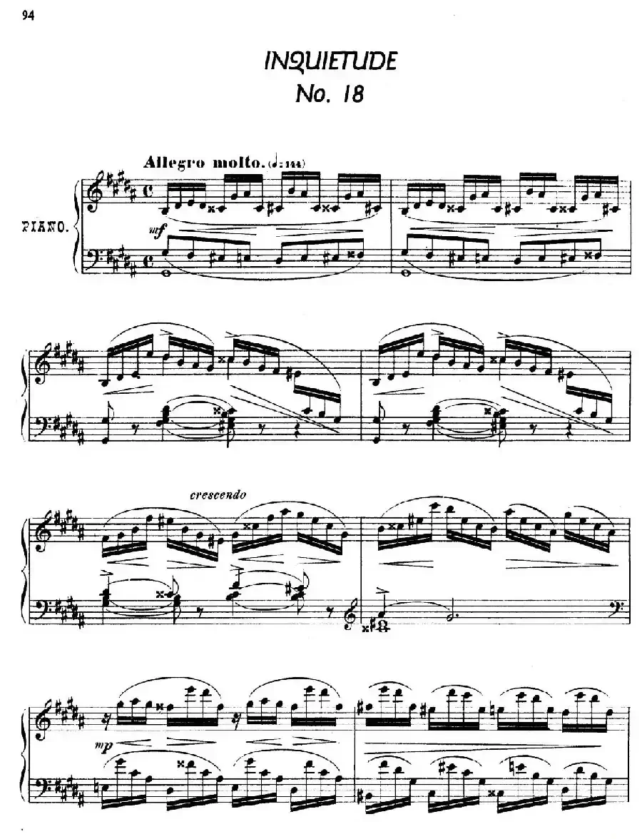 24 Characteristic Pieces Op.36（24首性格小品·18）