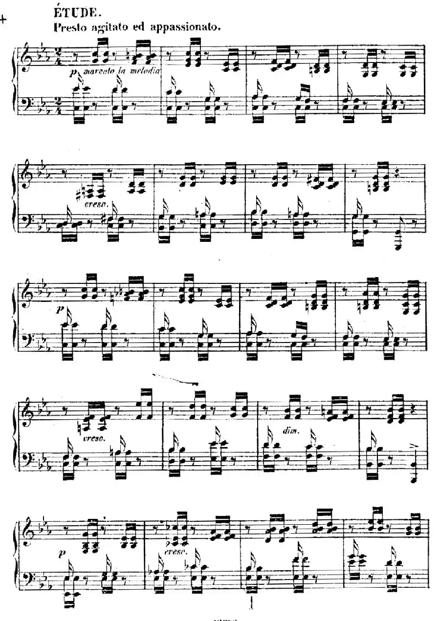 Douze Etudes de Salon Op.5（12首沙龙练习曲·1）
