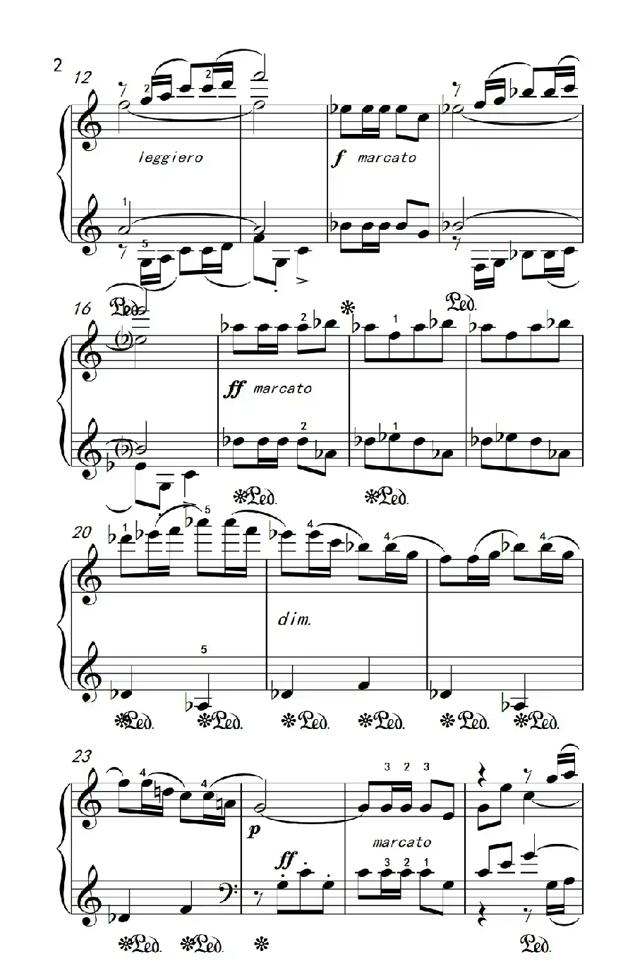 第七级2.宫调式——小喇叭(中央音乐学院 钢琴(业余)考级教程 7-9级)