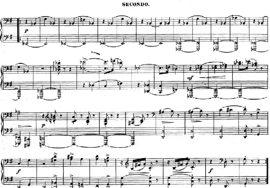 Zwolf Original-Compositionen fur Pianoforte zu 4 Handen Op.57（12首四手联弹小品·4）