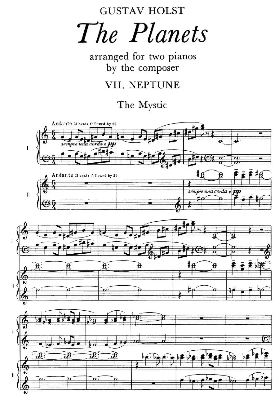 The Planets Op.32（双钢琴）（行星·第七乐章 海王星—神秘主义者）