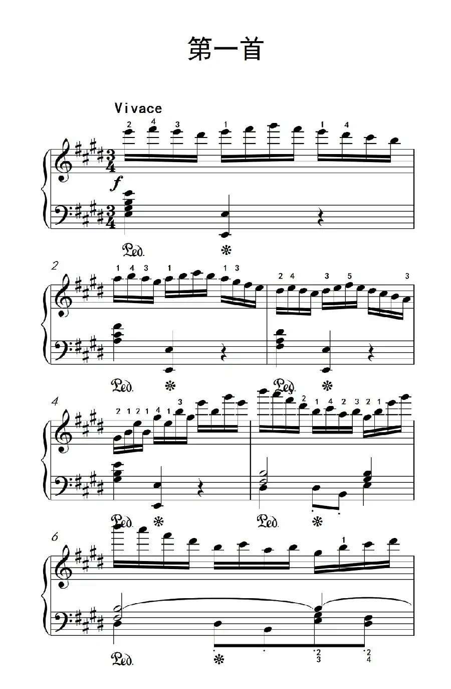 莫什科夫斯基 钢琴练习曲（第一首）