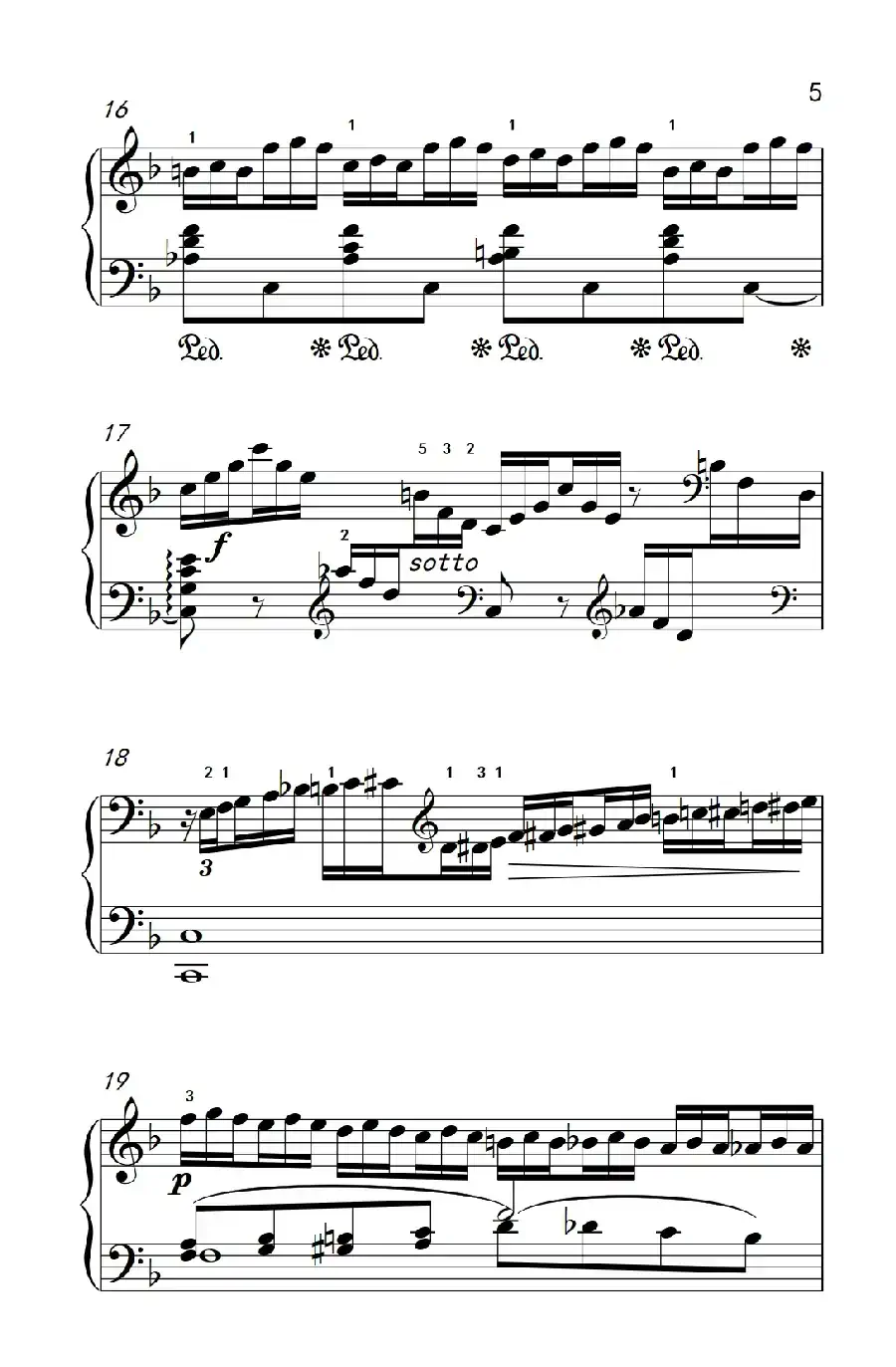 第八级3.练习曲 No.6 （中央音乐学院 钢琴（业余）考级教程 7-9级）