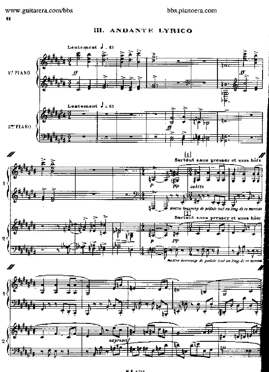 Sonata for Two Pianos（双钢琴奏鸣曲）