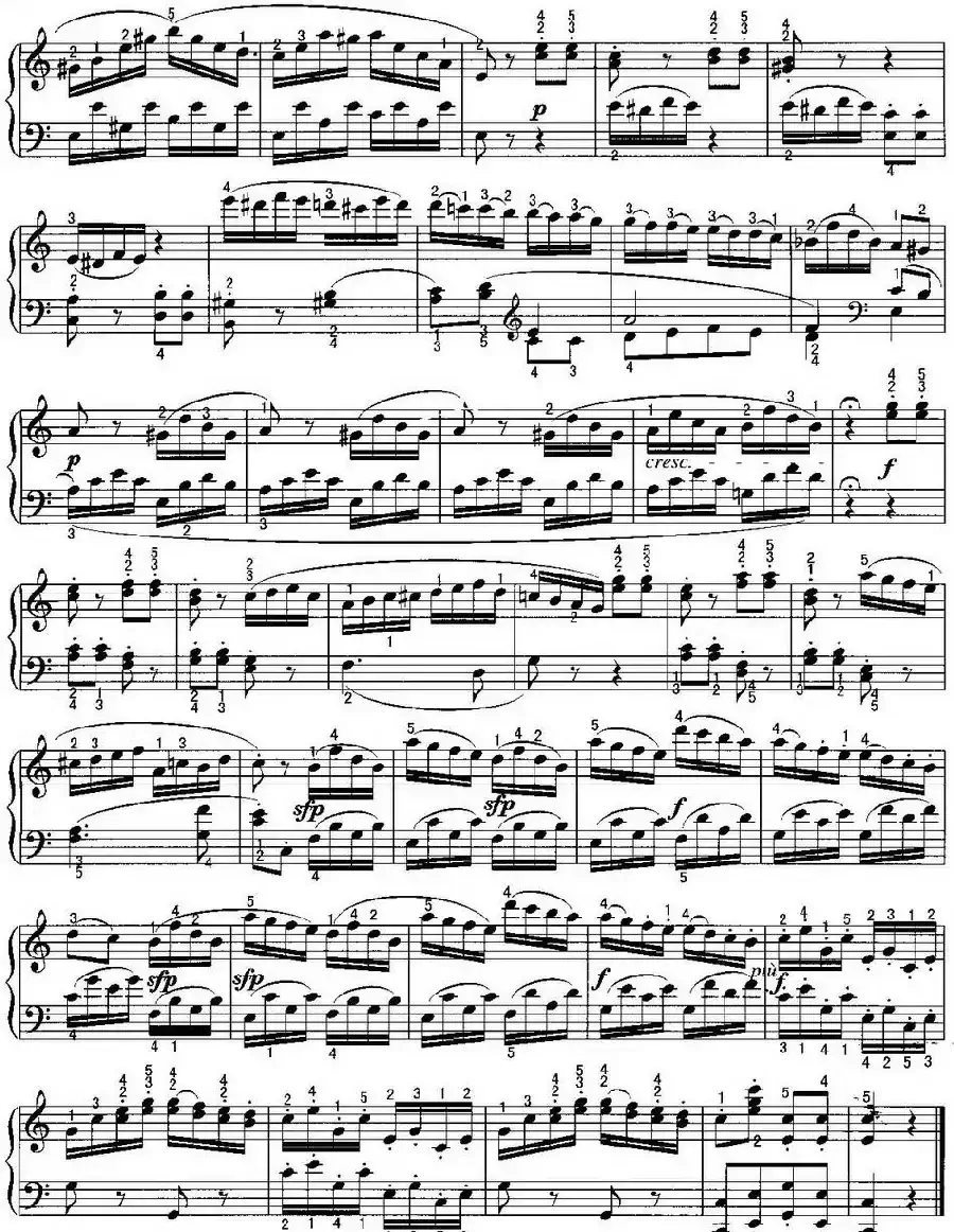 不可不弹的世界钢琴名曲：奏鸣曲（C大调）