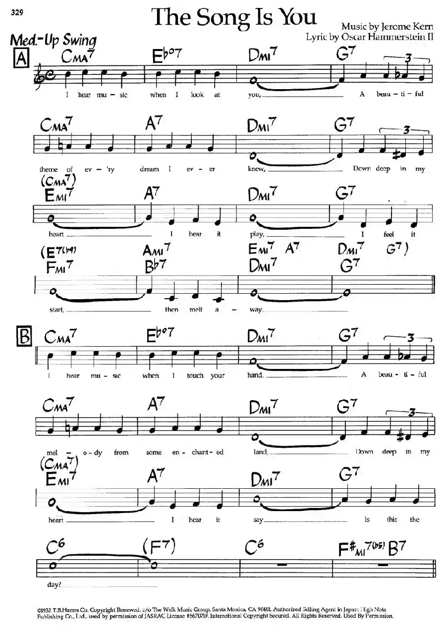 The Song Is You（爵士钢琴曲）